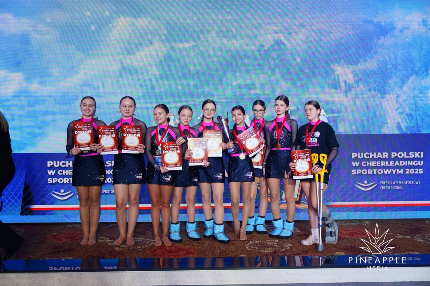 Cheer Sharks na Pucharze Polski PZSC Mikołajki 2025
